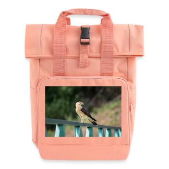 The Little Eagle - Roll Top Backpack with Two Handles - chintz rose - Front