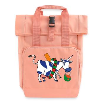 BAVARIAN UNICORN Rafting - Rolltop Rucksack mit zwei Griffen - Chintzrosa - Vorne