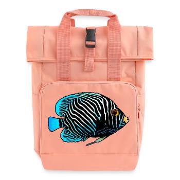 Exotischer Fisch - Rolltop Rucksack mit zwei Griffen - Chintzrosa - Vorne