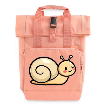 Schnecke - Rolltop Rucksack mit zwei Griffen - Chintzrosa - Vorne