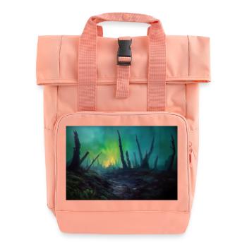 Dark Fantasy Illustration - Rolltop Rucksack mit zwei Griffen - Chintzrosa - Vorne