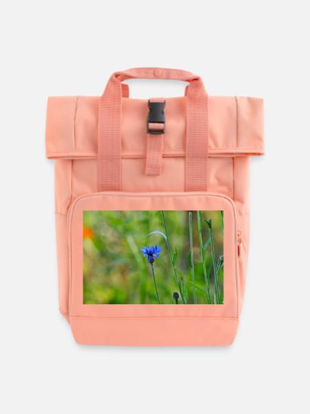 Kornblume - Rolltop Rucksack mit zwei Griffen - Chintzrosa
