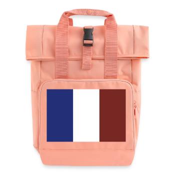 Drapeau de la France - Sac à dos Roll Top à deux anses - rose liberty - Devant