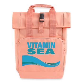 Vitamin Sea - Roll Top Backpack with Two Handles - chintz rose - Front