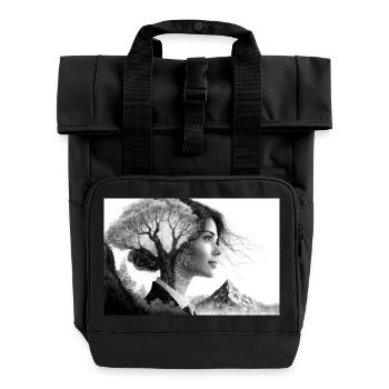 Proche de la nature - Sac à dos Roll Top à deux anses - noir - Devant