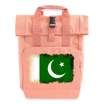 Flagge Pakistan - Rolltop Rucksack mit zwei Griffen - Chintzrosa - Vorne