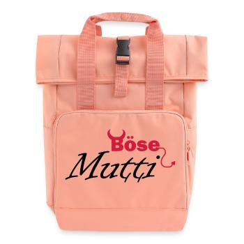 böse Mutti - Rolltop Rucksack mit zwei Griffen - Chintzrosa - Vorne