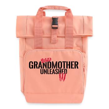 Grand-mère sauvage déchaînée - Sac à dos Roll Top à deux anses - rose liberty - Devant