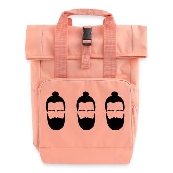 NilGuenther_HipsterKlone2 - Rolltop Rucksack mit zwei Griffen - Chintzrosa - Vorne