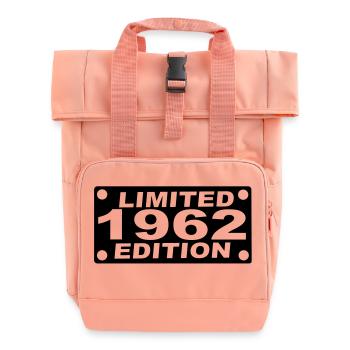 year 1962 limited edition - Roll Top Backpack with Two Handles - chintz rose - Front
