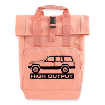 Jeep XJ High Output - Rolltop Rucksack mit zwei Griffen - Chintzrosa - Vorne