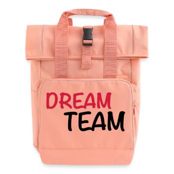 Dream Team - Rolltop Rucksack mit zwei Griffen - Chintzrosa - Vorne