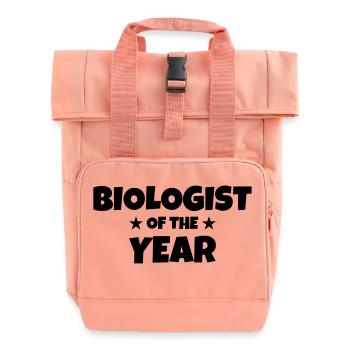 Biology Biologist Biologie Biologiste Sciences - Roll Top Backpack with Two Handles - chintz rose - Front