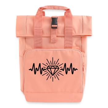 Diamant - Rolltop Rucksack mit zwei Griffen - Chintzrosa - Vorne