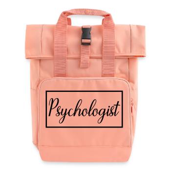 Psychologue fière étudiante en psychologie - Sac à dos Roll Top à deux anses - rose liberty - Devant