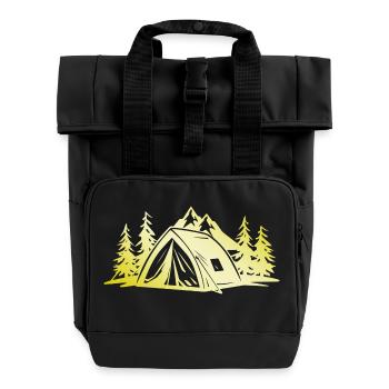 Tente de camping Gold - Sac à dos Roll Top à deux anses - noir - Devant