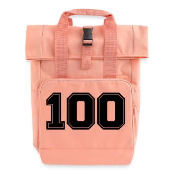 100 - Rolltop Rucksack mit zwei Griffen - Chintzrosa - Vorne