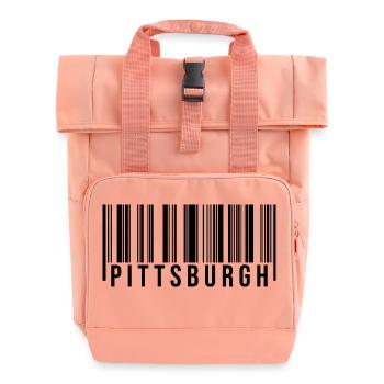 Code-barres Pittsburgh - Sac à dos Roll Top à deux anses - rose liberty - Devant