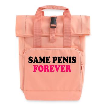 Same penis forever - Rolltop Rucksack mit zwei Griffen - Chintzrosa - Vorne