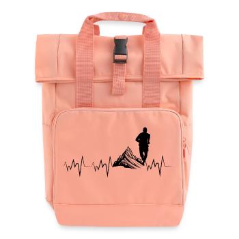 Trail Running Sports - Roll Top Backpack with Two Handles - chintz rose - Front