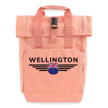T-shirt Wellington pour les fans néo-zélandais - Sac à dos Roll Top à deux anses - rose liberty - Devant