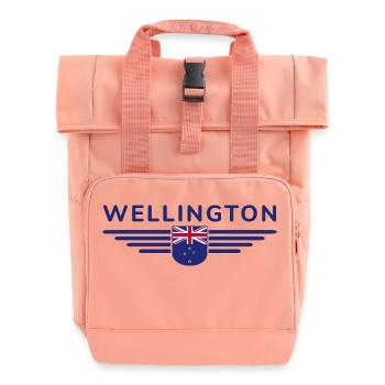 T-shirt Wellington pour les fans néo-zélandais - Sac à dos Roll Top à deux anses - rose liberty - Devant