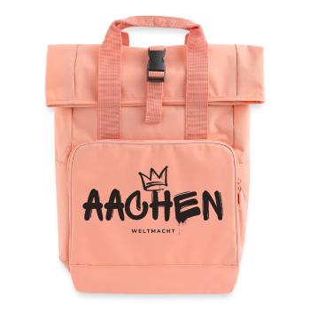 Aachen Weltmacht - Rolltop Rucksack mit zwei Griffen - Chintzrosa - Vorne