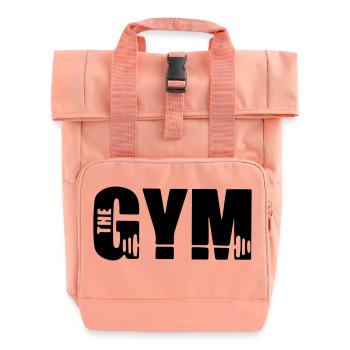 the gym - Roll Top Backpack with Two Handles - chintz rose - Front