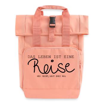Voyager - Dire - Sac à dos Roll Top à deux anses - rose liberty - Devant