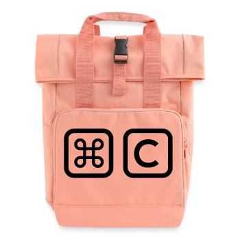 Copy - Vater und Sohn Shirts - Rolltop Rucksack mit zwei Griffen - Chintzrosa - Vorne