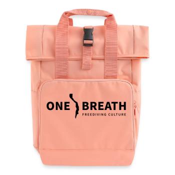 Apnea Freedive - One Breath - Roll Top Backpack with Two Handles - chintz rose - Front