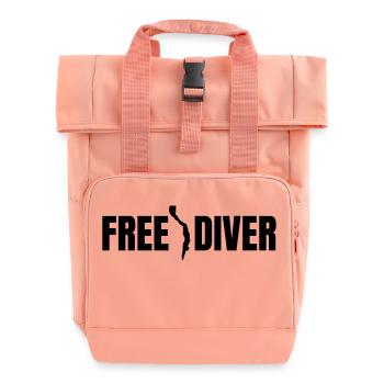 Apnea de buceo - Freediver - Roll Top Backpack with Two Handles - chintz rose - Front