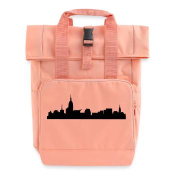 skyline - Roll Top Backpack with Two Handles - chintz rose - Front