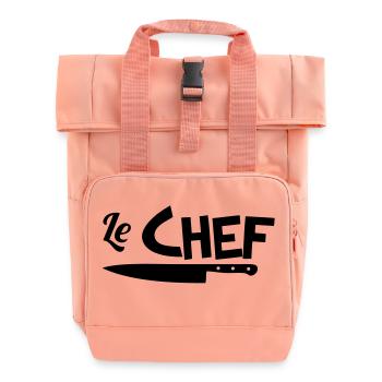 Le chef - Sac à dos Roll Top à deux anses - rose liberty - Devant