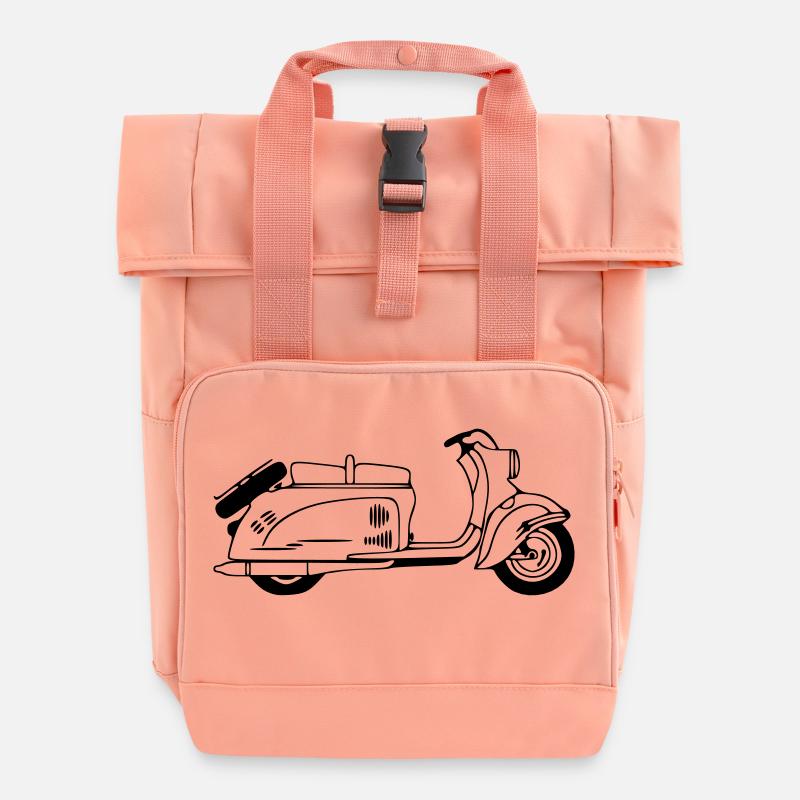 IWL Berliner Roller SR59 - Rolltop Rucksack mit zwei Griffen - Chintzrosa