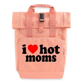 I love hot moms - Rolltop Rucksack mit zwei Griffen - Chintzrosa - Vorne