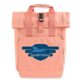 QueenOfTheSkies - Rolltop Rucksack mit zwei Griffen - Chintzrosa - Vorne