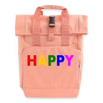 Happy - Rolltop Rucksack mit zwei Griffen - Chintzrosa - Vorne