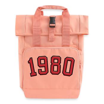 Année de naissance sport 1980 - Sac à dos Roll Top à deux anses - rose liberty - Devant