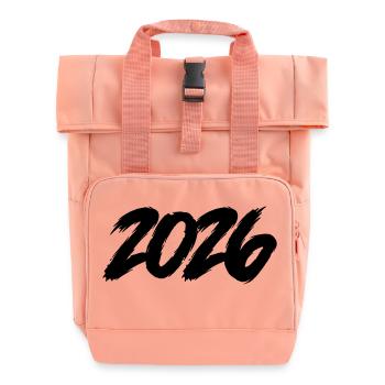 2026 - Roll Top Backpack with Two Handles - chintz rose - Front