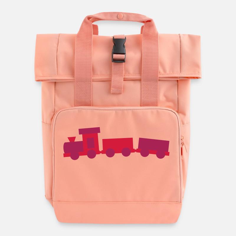 Railway - Roll Top Backpack with Two Handles - chintz rose