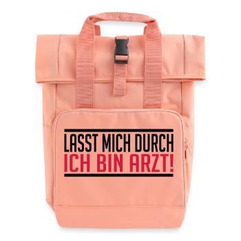 Arzt - Rolltop Rucksack mit zwei Griffen - Chintzrosa - Vorne