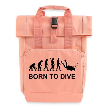 Évolution Plongée - Sac à dos Roll Top à deux anses - rose liberty - Devant