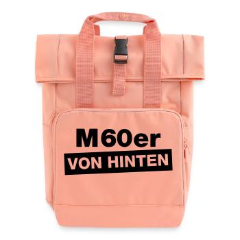M60er Rear - Roll Top Backpack with Two Handles - chintz rose - Front