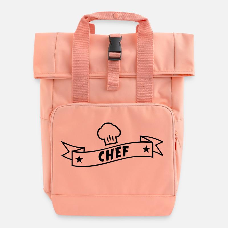 Chef - Sac à dos Roll Top à deux anses - rose liberty