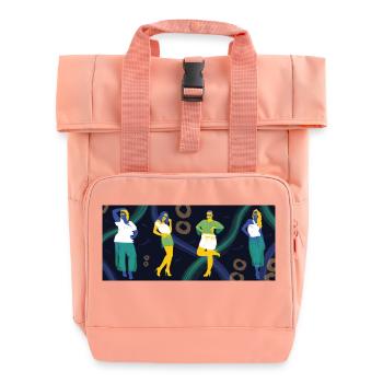 Null Abfall - Rolltop Rucksack mit zwei Griffen - Chintzrosa - Vorne