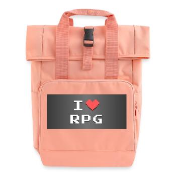 Ich liebe - RPG - Rolltop Rucksack mit zwei Griffen - Chintzrosa - Vorne