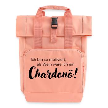 Je suis un Chardonö - Sac à dos Roll Top à deux anses - rose liberty - Devant