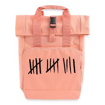 Einer geht noch... - Rolltop Rucksack mit zwei Griffen - Chintzrosa - Vorne