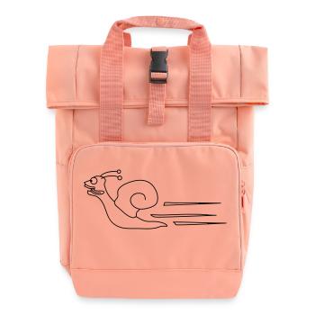Fast Snail - Rolltop Rucksack mit zwei Griffen - Chintzrosa - Vorne